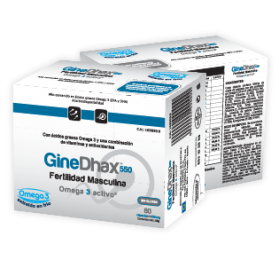 Ginedhax Fertilidad Masculina De 550 Mg 80 Capsulas
