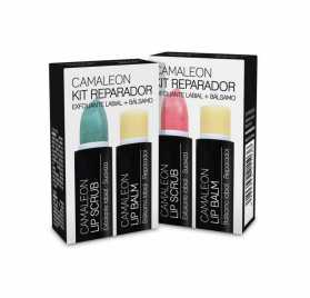 Camaleon Kit Reparador Lip Scrub Melon + Lipbalm 4 Gr