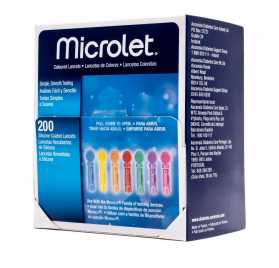 Microlet Lancetas Colores 200 U